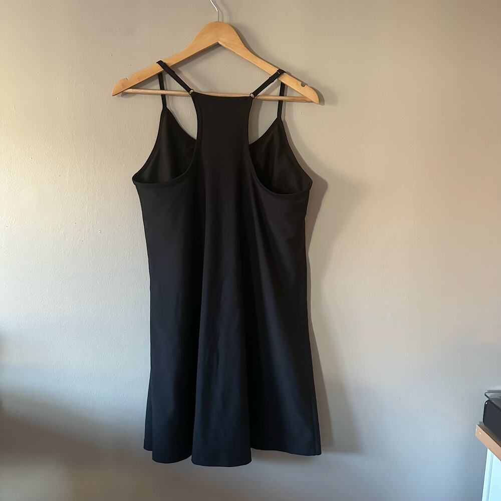 Old Navy Black PowerSoft GoDry Spaghetti Strap Racer-Back Mini Dress Size XL - Picture 3 of 6